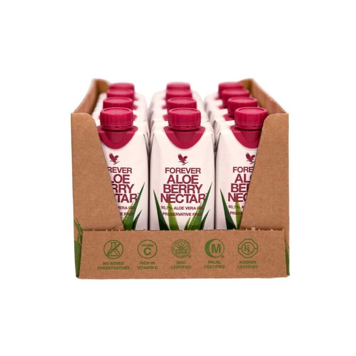 12-PAK FOREVER ALOE BERRY NECTAR MINI
