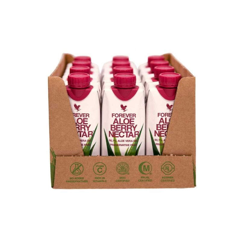 12-PAK FOREVER ALOE BERRY NECTAR MINI