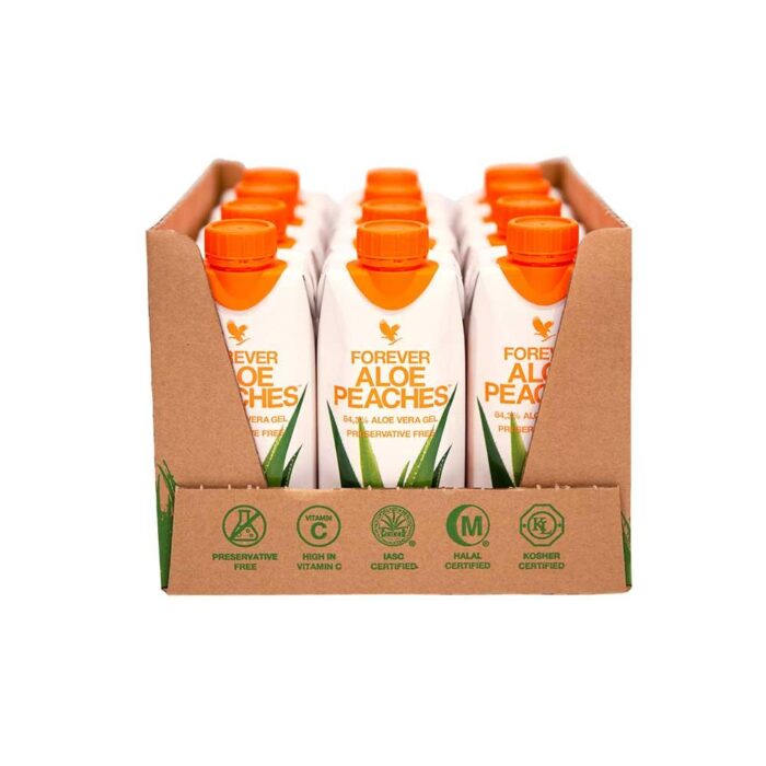 12-PAK FOREVER ALOE PEACHES MINI